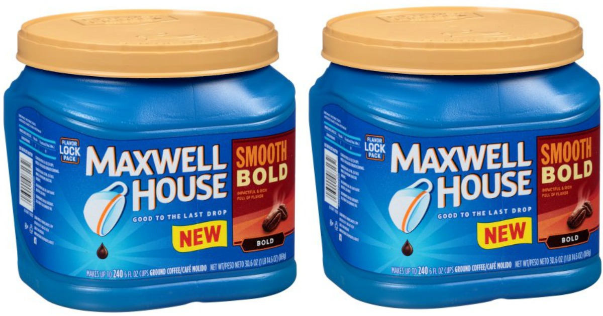 Amazon: Maxwell House Smooth Bold Coffee 30.6 Ounce Container Only $5. 