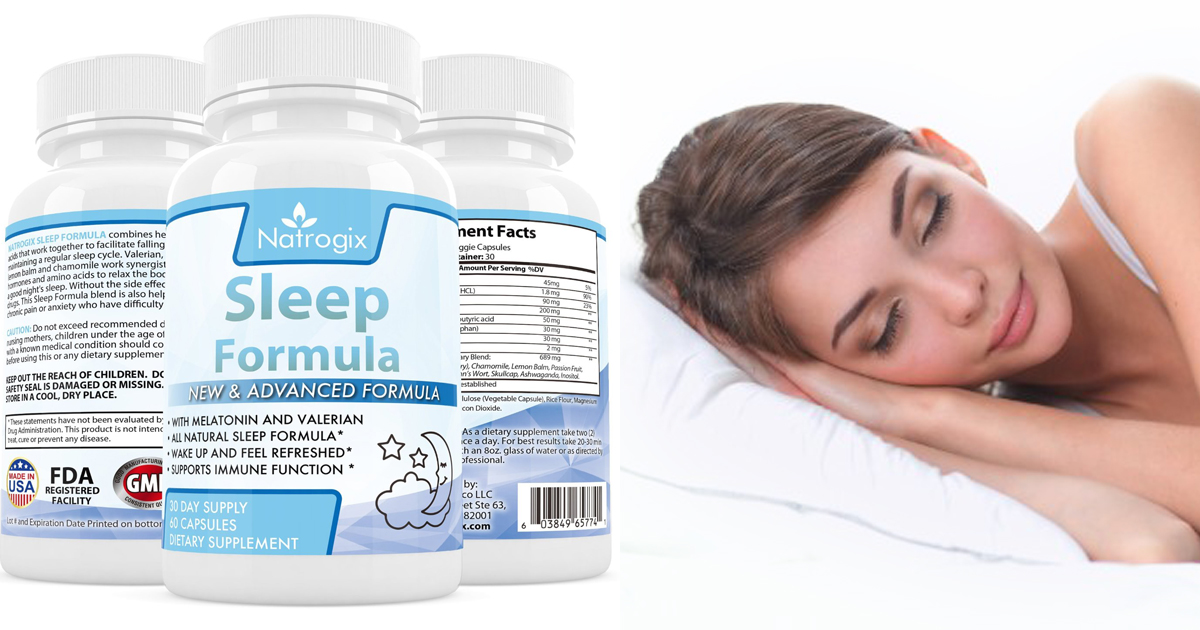 Amazon Natrogix 100 Natural Sleeping Formula w/ Melatonin Only 9.99