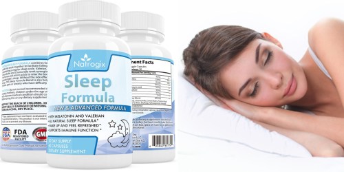 Amazon: Natrogix 100% Natural Sleeping Formula w/ Melatonin Only $9.99 (Regularly $39.99)