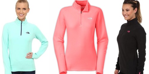 The North Face Women’s Glacier 1/4 Zip Pullovers Only $29.99 Shipped