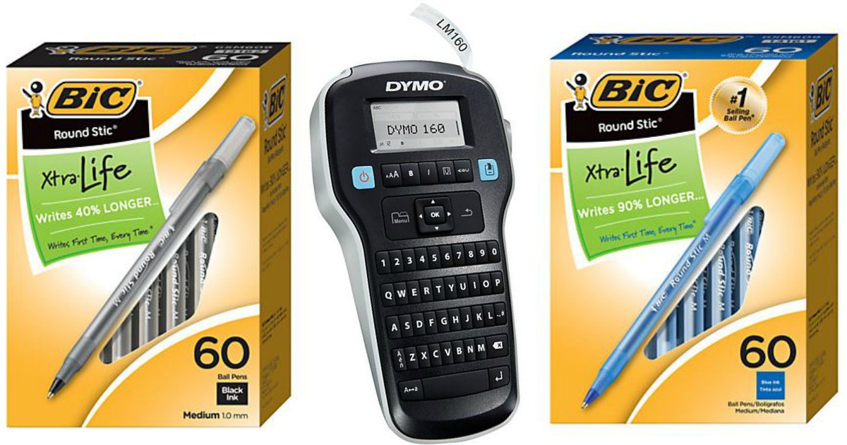 OfficeMax/Office Depot Bic Pens 60Count Only 2.40 & Label Maker Only 8