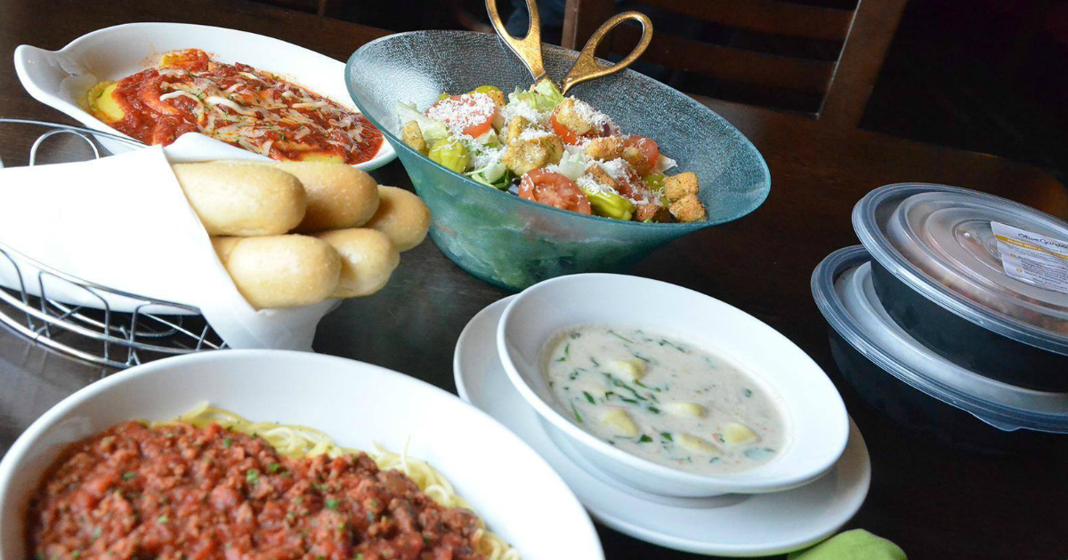 Olive Garden Fans! TWO Pasta Entrees AND Salad or Soup + 2 ...