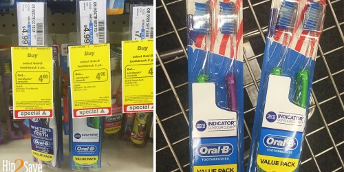 CVS: Oral-B Indicator 2-Pack Toothbrushes Only 99¢ (No Coupons Required!)