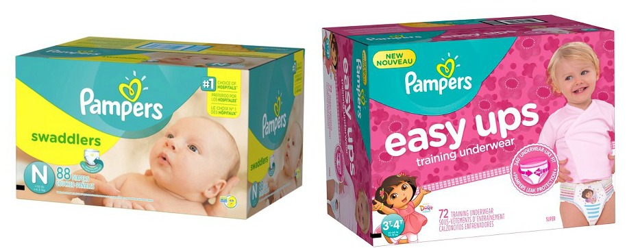 Pampers diapers and easy ups