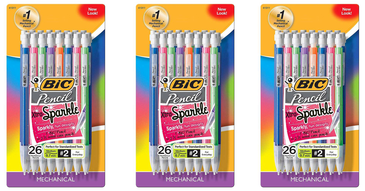 Target BIC 26 Count Mechanical Pencils with Xtra Sparkle Only 3.79