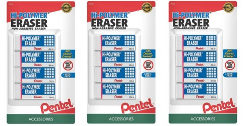 Target: Pentel Hi-Polymer Erasers 4-Pack Only 18¢