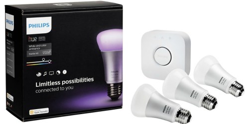 Best Buy: Philips hue LED Ambiance Starter Kit Only $179.99 Shipped + FREE $50 Best Buy Gift Card