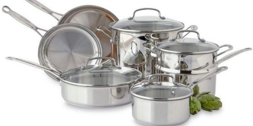 Sears: Buy Cuisinart 11-Piece Stainless Steel Cookware Set & Earn Over $60 in Points