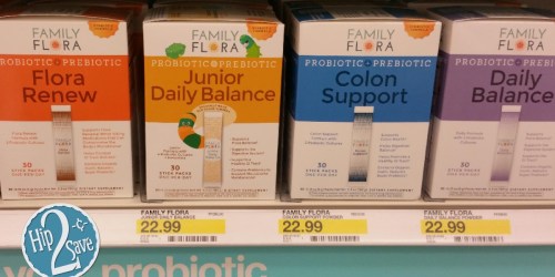 Target: 50% Off Family Flora Probiotics Cartwheel = ONLY $6.49 (Regularly $22.99)