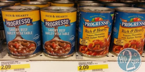 Target: 50% Off Progresso Soup Cartwheel Offer (Today Only)