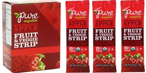 Amazon: Pure Organic Strawberry Apple Strips 24-Count Only $10.71 Shipped
