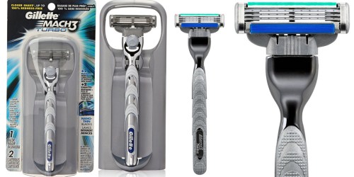 Amazon: Gillette Mach3 Turbo Men’s Razor With 2 Cartridges Only $4.12 Shipped
