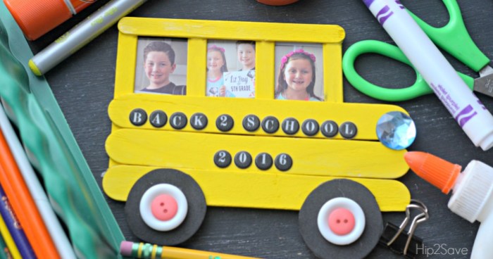 School Bus Craft for Back to School Hip2Save.com
