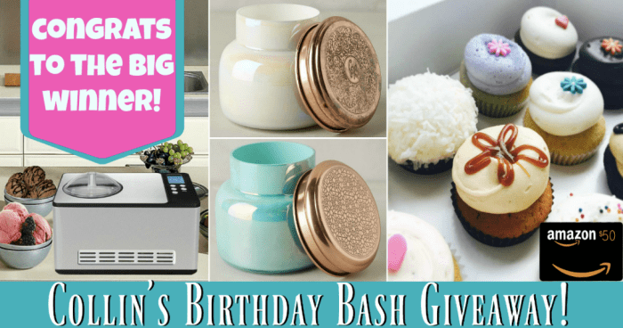 Birthday Bash Giveaway Winner