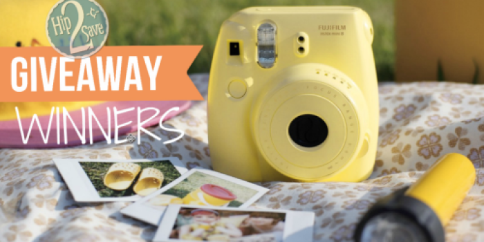 Congrats to 5 Hip2Save Giveaway Winners of Fujifilm INSTAX Mini 8 Instant Cameras
