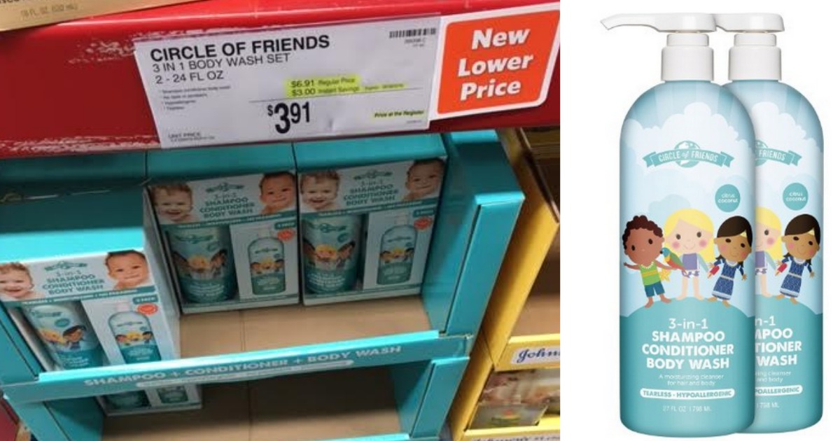 Sam's Club: Possible Circle of Friends 3-in-1 Shampoo, Conditioner & Body  Wash Only $