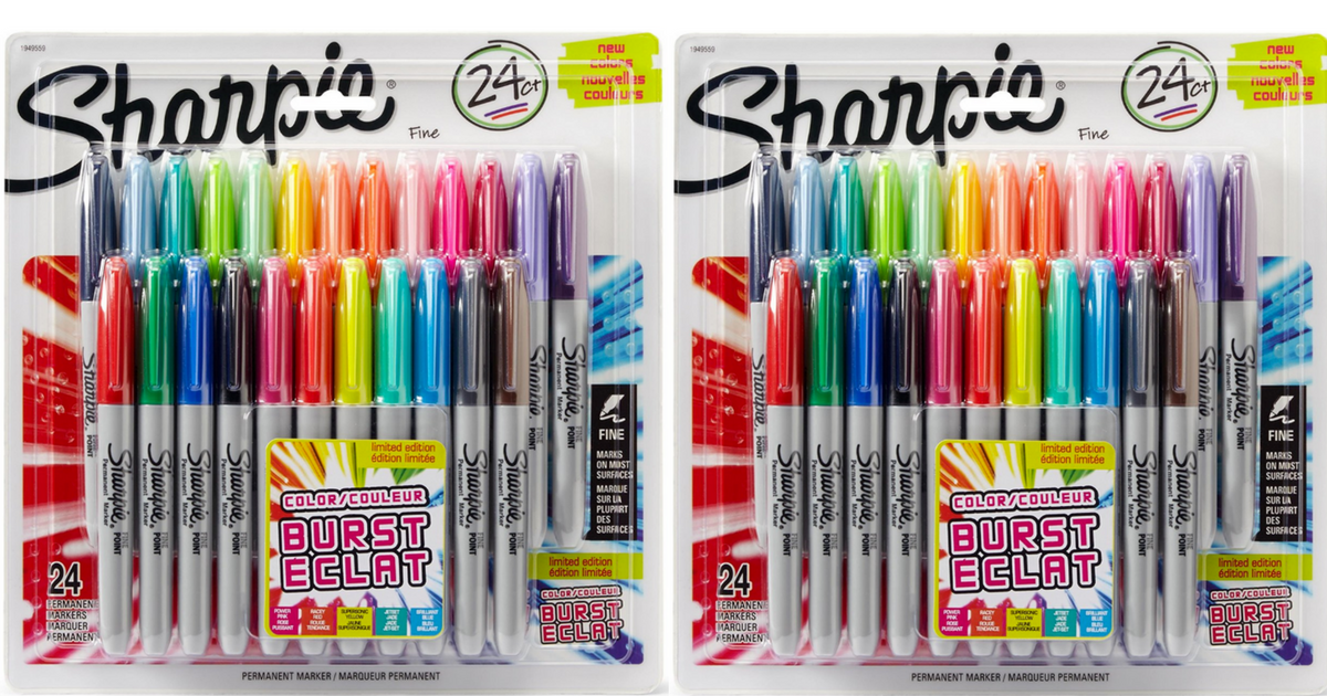 Sharpie Permanent Markers 24-Pack Only $10