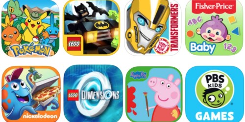 Score 50 Most Downloaded Kids’ Apps for FREE (Nick Jr., LEGO, Camp Pokemon, PBS Kids, Peppa Pig)