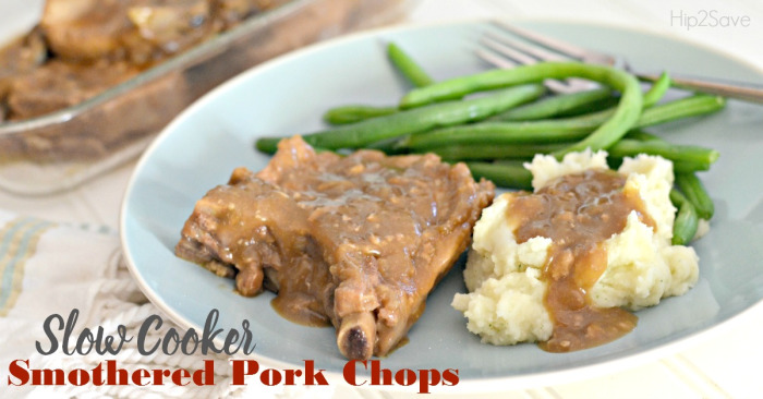 Slow Cooker Smothered Pork Chops