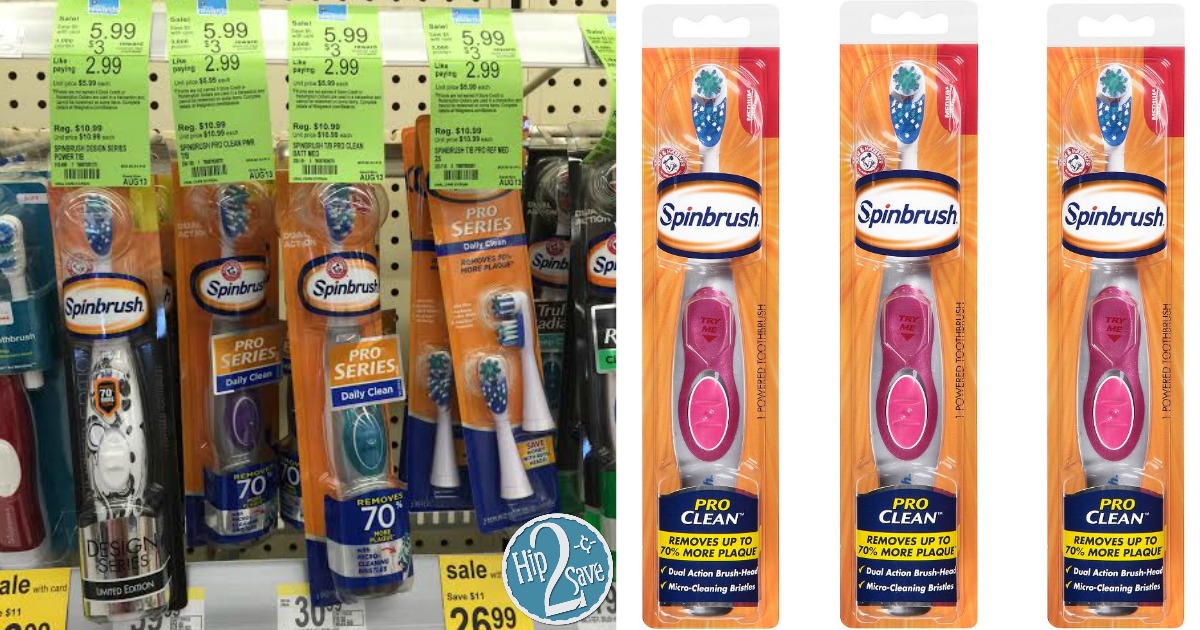 Walgreens Arm & Hammer Spinbrush Only 1.99 (Regularly 8.99)