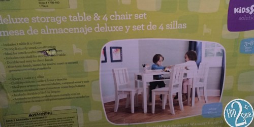 BabiesRUs Clearance: Storage Table & Chairs Set Possibly Only $49.98 (Regularly $149.99)