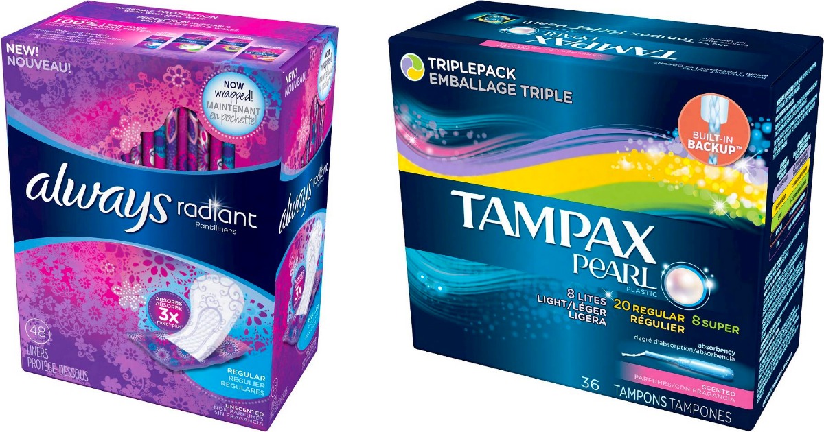 Target Tampax & Always Feminine Products Starting at 1.49 Each