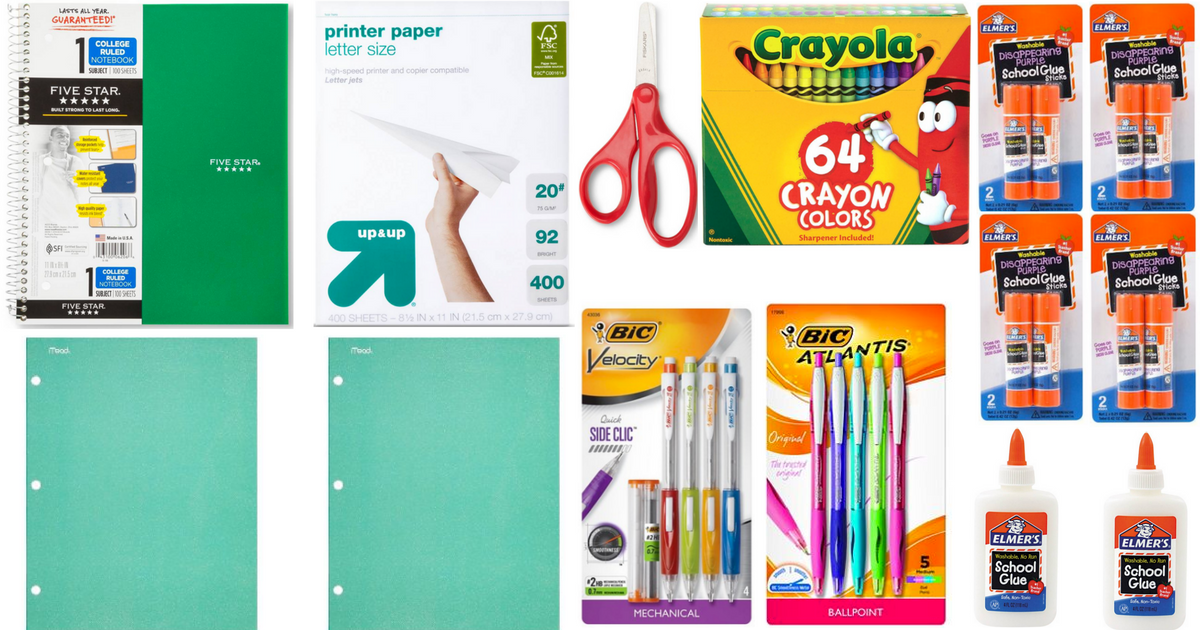 Target 14 School Supplies Under 20 Shipped