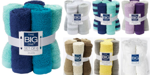 Kohl’s Cardholders: The BIG One Wash Cloths 6-Pack ONLY $2.79 Shipped (Just 47¢ Each)