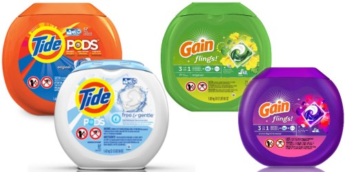 New $2/1 Tide Pods and Gain Flings Coupons = Nice Deals at Walgreens, Rite Aid & Target