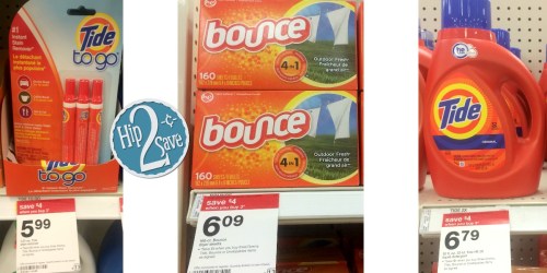 Nice Deals on Tide, Bounce & Gain at Target