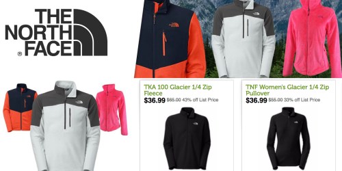 The North Face Glacier Fleece ONLY $36.99 (Regularly $65)