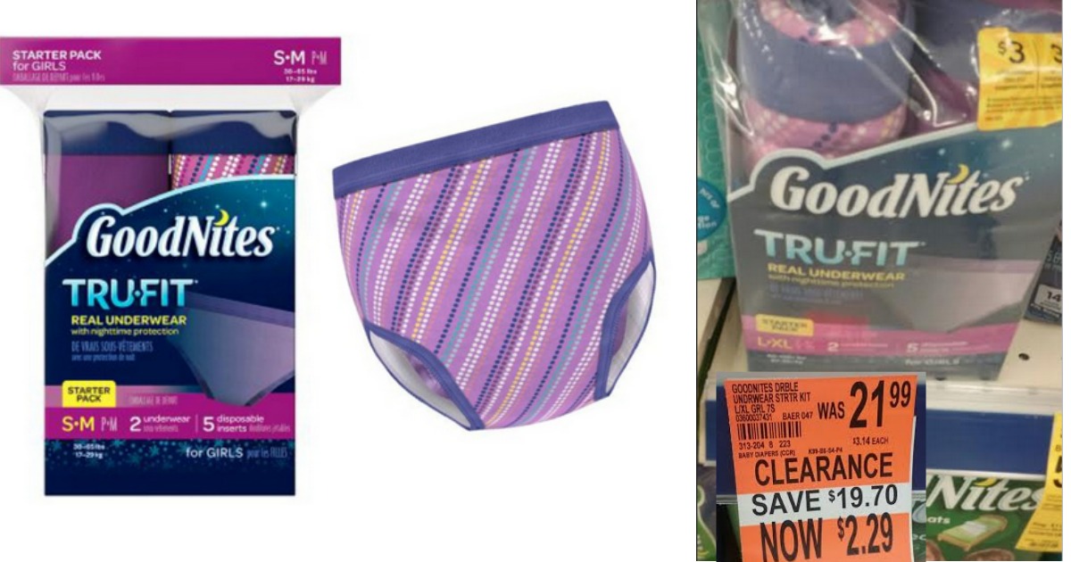 Walgreens Clearance: GoodNites Tru-Fit Underwear Possibly Only 29¢ (Reg ...