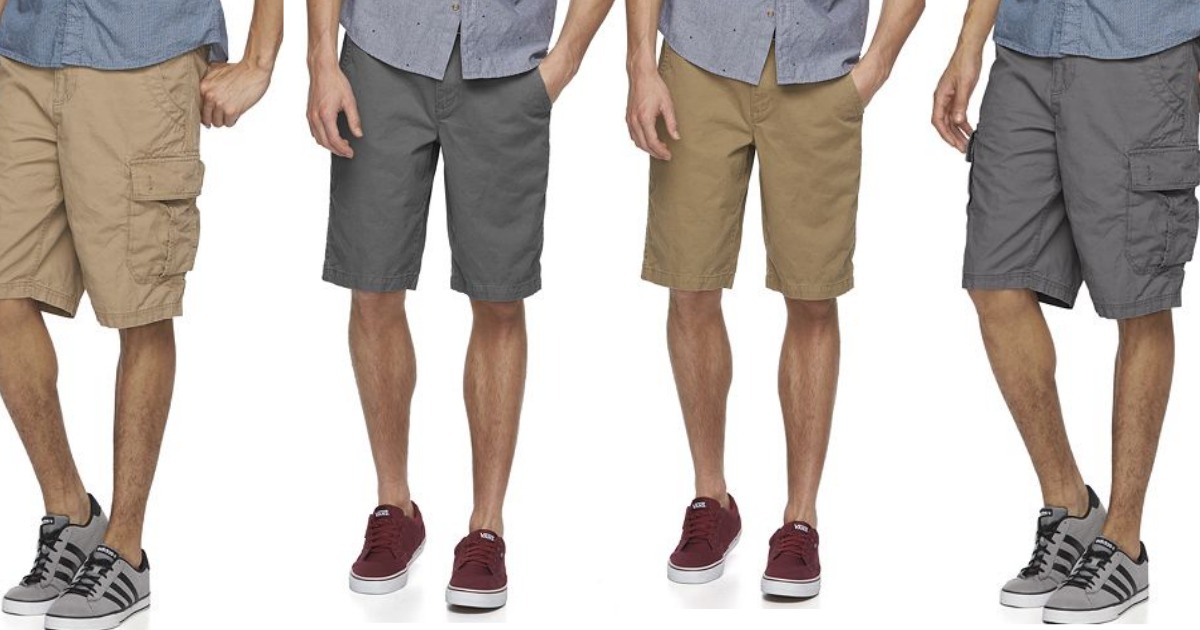 kohls men's cargo shorts