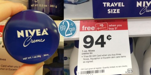 Target: FREE Nivea Creme Tins (After Gift Card)