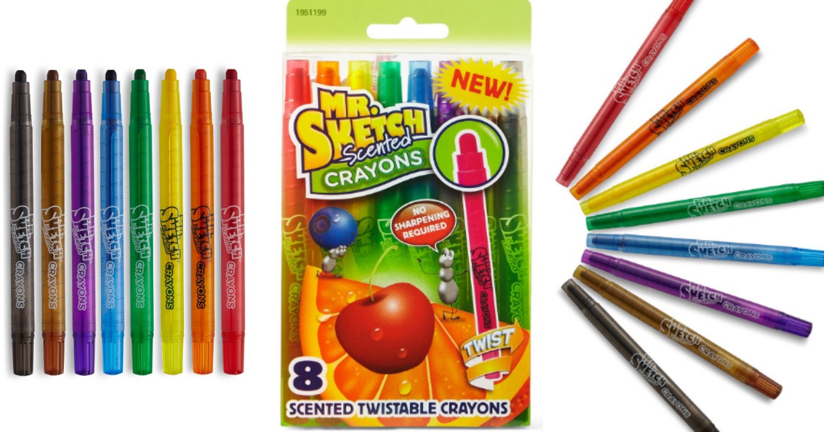 Mr. Sketch Scented Twistable Gel Crayons, 6 count