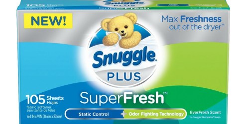 Amazon: Snuggle Plus Dryer Sheets 105 Count Box Only $2.98 Shipped