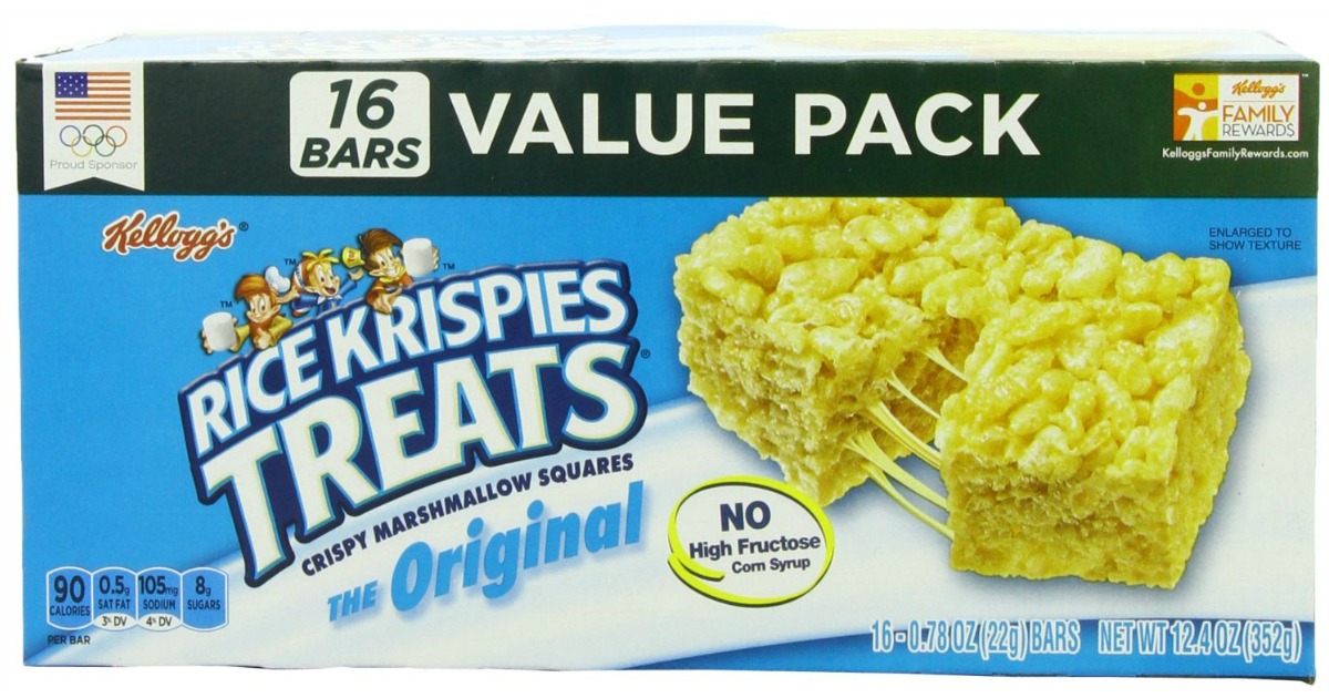 Amazon: Rice Krispies Treats 16-Count Value Pack Only $2.64 Per Pack ...