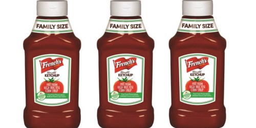 New $1/1 French’s Ketchup Coupon = Family Size Bottle Only $1.12 at Walmart (After Cash Back)