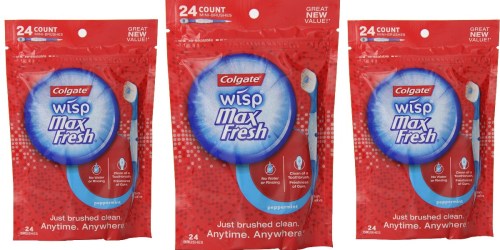 Amazon: Colgate Wisp Portable Mini-Toothbrushes 24-Ct Package Only $3.01 Shipped
