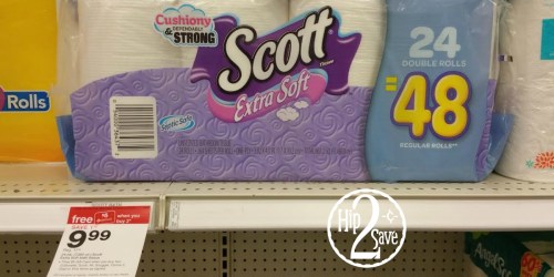 NEW $1/1 Scott Extra Soft Bath Tissue Coupon = 24-Ct Package Only $4.99 at Target (After Gift Card)