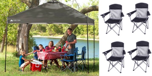 Ozark Trail 10×10 Canopy w/ 4 Mesh Chairs Only $69 Shipped (Reg. $116.96)