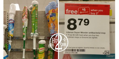 Target: Libman Wonder Mop Only $3.29 Each After Gift Card Offer