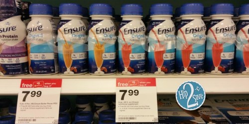 Target: Ensure Nutrition Drinks ONLY 55¢ Per Bottle (After Gift Card Offer)