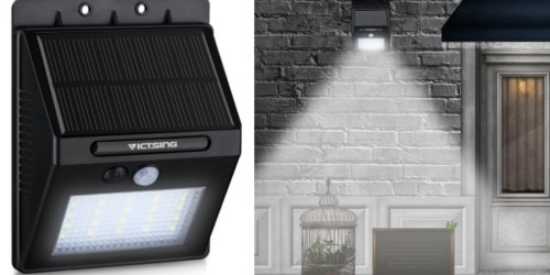 Amazon: VicTsing 20 LED Solar Motion Sensor Wireless Outdoor Lights Only $10.99 + More