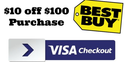 Best Buy: $10 Off $100 Purchase w/ Visa Checkout