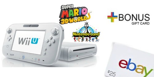Limited Edition Wii U Factory Refurbished Deluxe Set AND $25 eBay Gift Card Only $225 Shipped