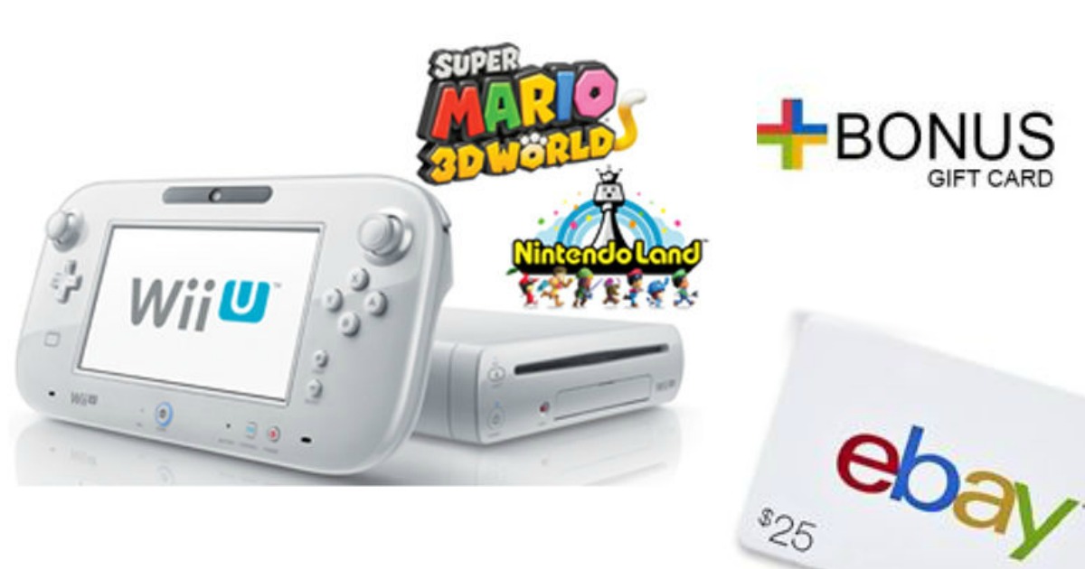 Limited Edition Wii U Factory Refurbished Deluxe Set And 25 Ebay Gift Card Only 225 Shipped Hip2save