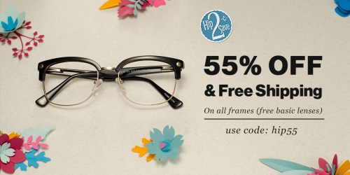 GlassesUSA: 55% Off AND Free Shipping = Complete Pair of Glasses ONLY $22 Shipped