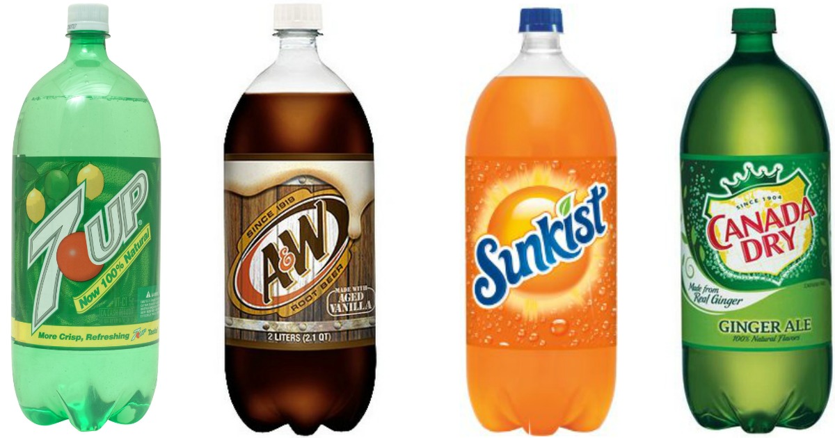 Walgreens 7UP, A&W, Sunkist & Canada Dry 2 Liter Sodas Only 50¢ Each