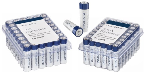 Best Buy: Insignia AA Or AAA 48-Count Battery Packs Only $9.99 (Just 21¢ Per Battery)